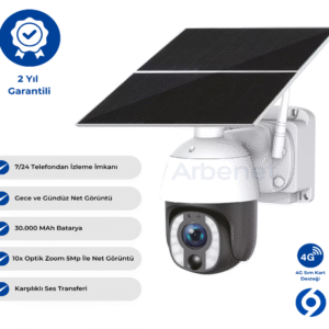 5Mp 10x OPTİK ZOOM TEFONDAN İZLEME AOV 4G SOLAR KAMERA