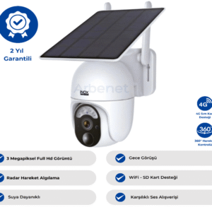 4G SÜREKLİ KAYIT MODLU AOV SİM KARTLI 4G SOLAR KAMERA